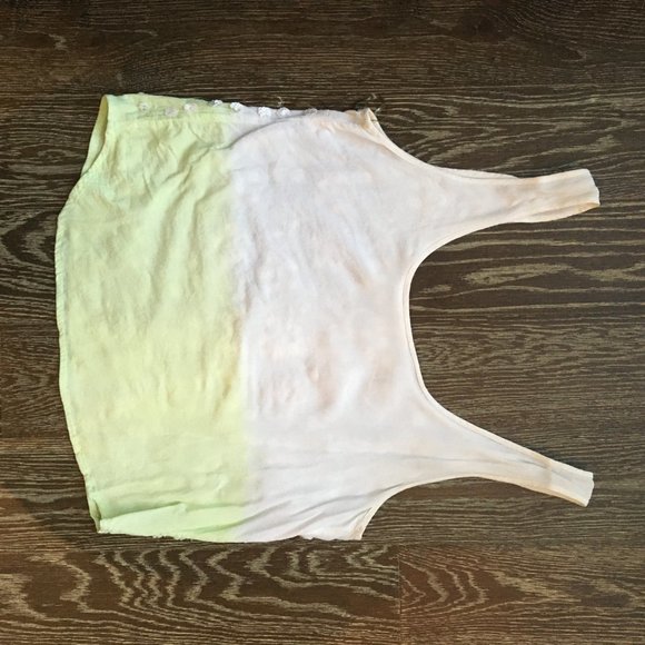 Glassons Ombre Green Beaded Tank - Sz. M - Picture 5 of 5